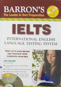Image of Barron's the leader in test preparation IELTS