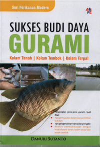 Image of Sukses budi daya gurami kolam tanah, kolam tembok dan kolam terpal