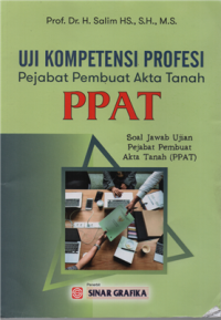 Image of Uji kompetensi profesi pejabat pembuat akta tanah PPAT : soal jawab ujian pejabat pembuat akta tanah
